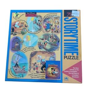 NOS Walt Disney’s Pinocchio 70 Piece Puzzle Vintage